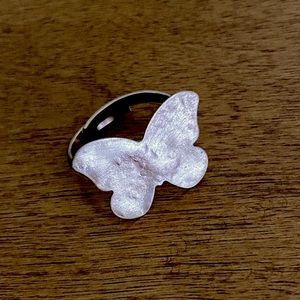 Copper butterfly ring